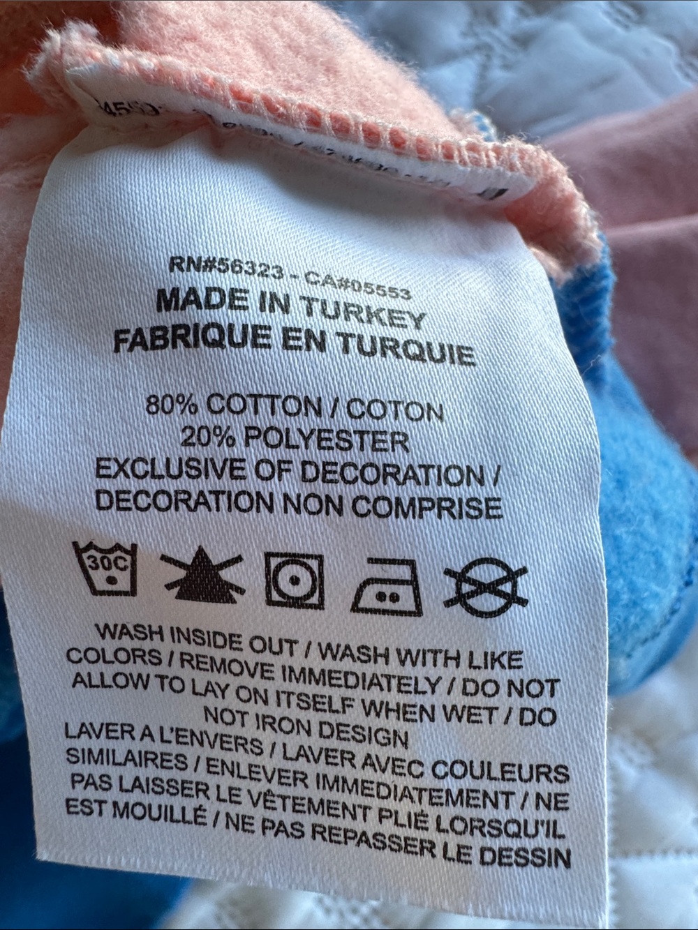 Nike Two-Tone Pink and Blue Crewneck Sweatshirt - Picture 6 of 6